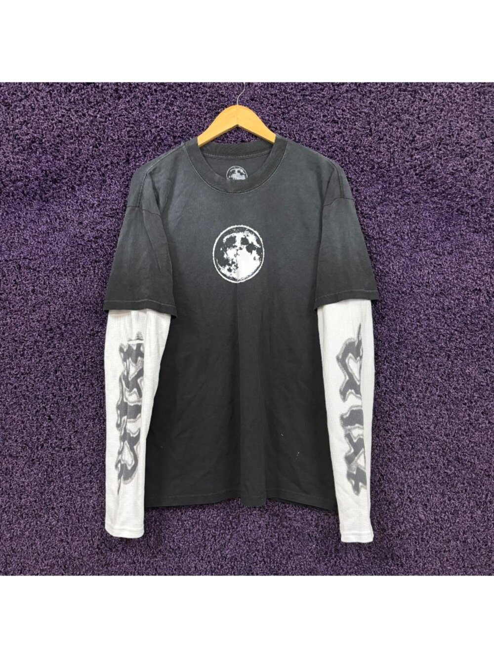 Kid Cudi Free Moon Layered L/S Shirt Size Large